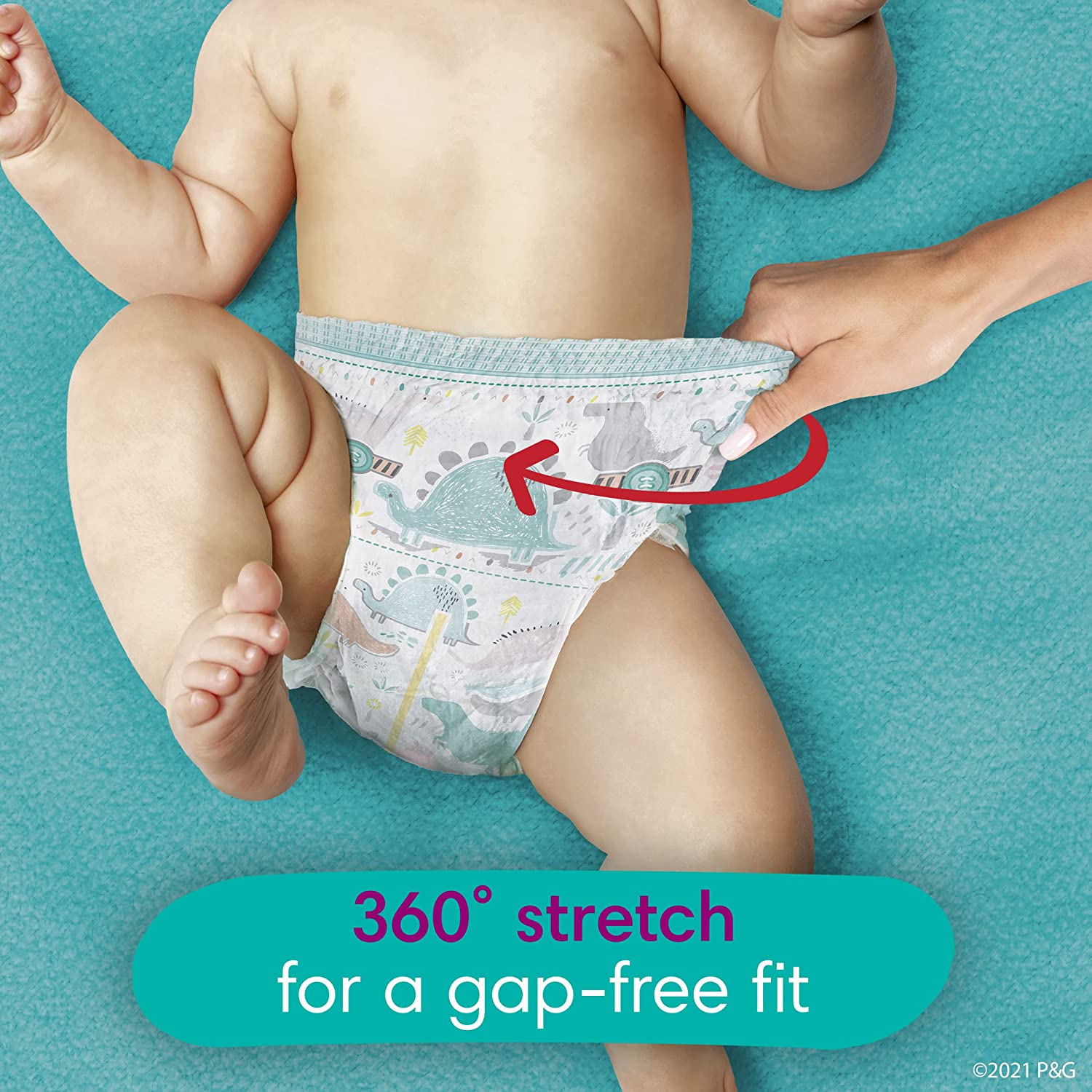 Diapers Size 3, 168 Count - Pampers Pull On Cruisers 360° Fit Disposable Baby Diapers with Stretchy Waistband, (Packaging & Prints May Vary) - Image 6